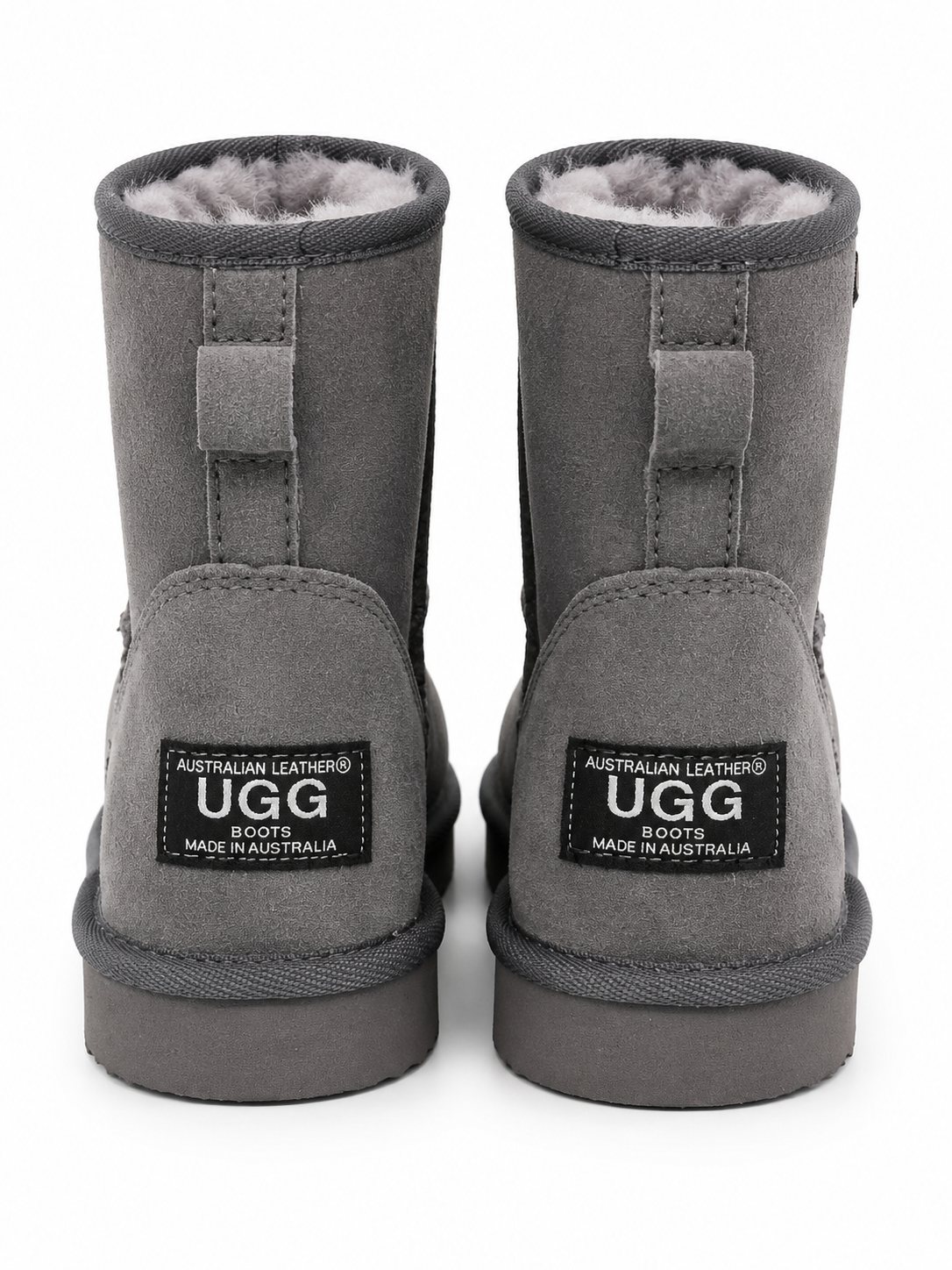 Australian Leather Ugg Mini Uggs - Grey - AU8
