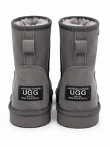 Australian Leather Ugg Mini Uggs - Grey - AU8