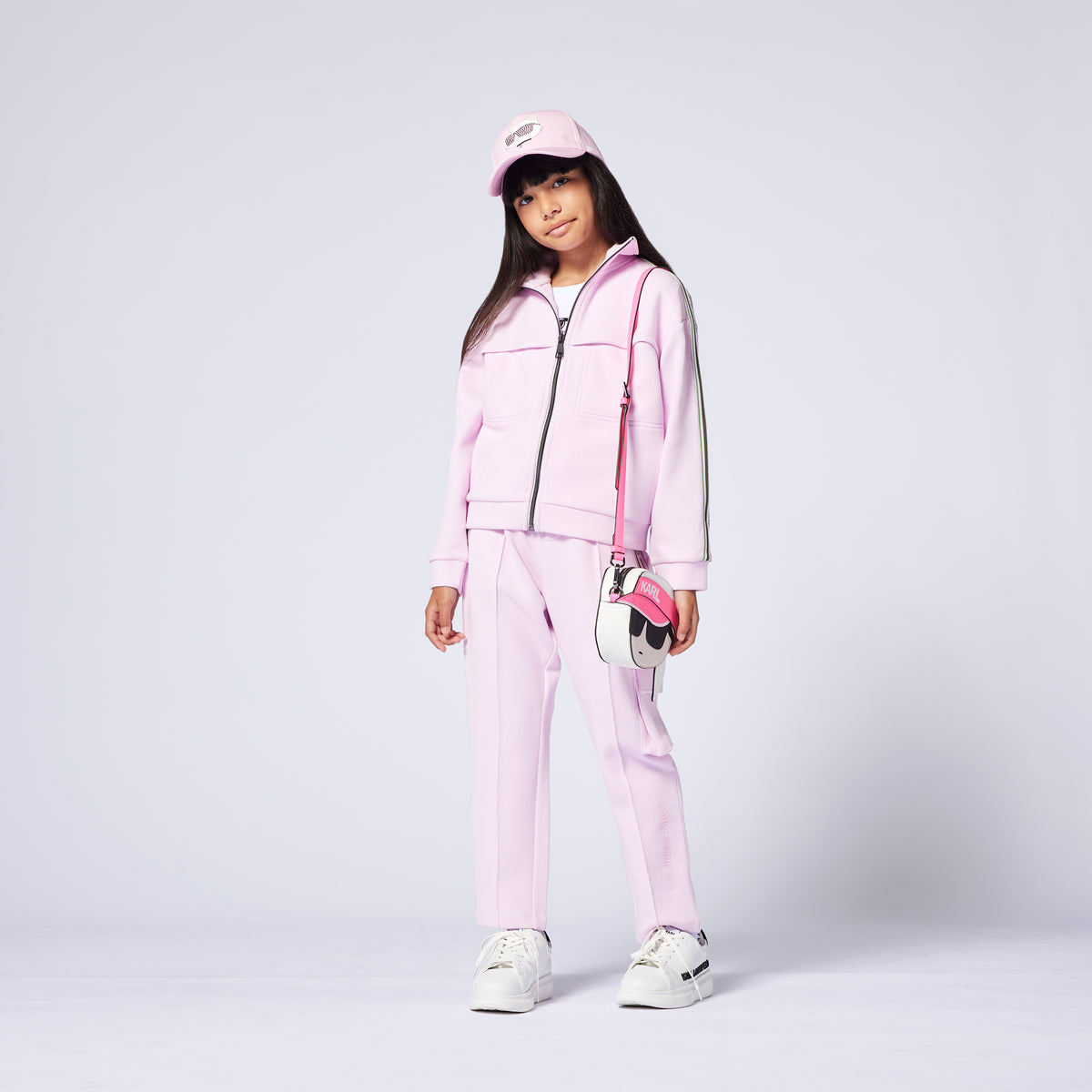 Karl Lagerfeld Girls Cafe Terrase D2 Jogging Bottoms - Pink