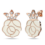 Krystal Couture Rosie Stud Earrings Embellished with Swarovski Crystals