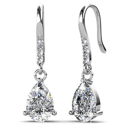 Krystal Couture Pretty Pea Earrings Embellished with SWAROVSKI Crystals