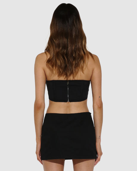 BY.DYLN Cassidy Corset - Black