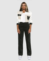 Lost In Lunar Women's Tiffany Cord Pants - Khaki
