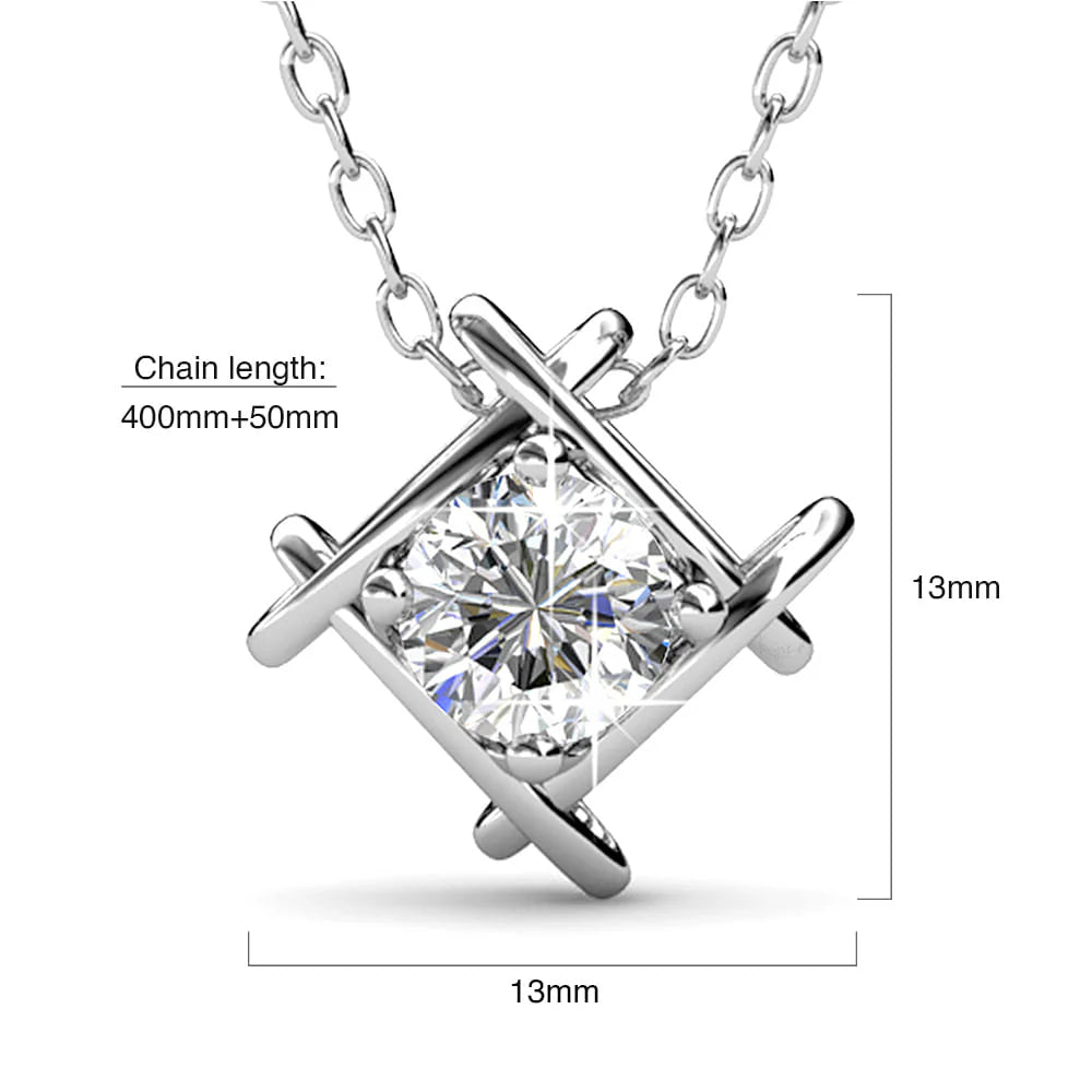 Krystal Couture Majestic Beauty Necklace Embellished with SWAROVSKI Crystals