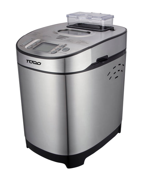 TODO Stainless Steel Bread Maker 13 Programs Menu 550W Power Fruit Nut Dispenser Keep Warm Function