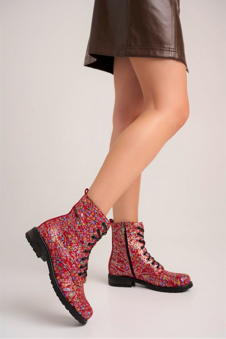 Bosccolo Womens Boots - Red