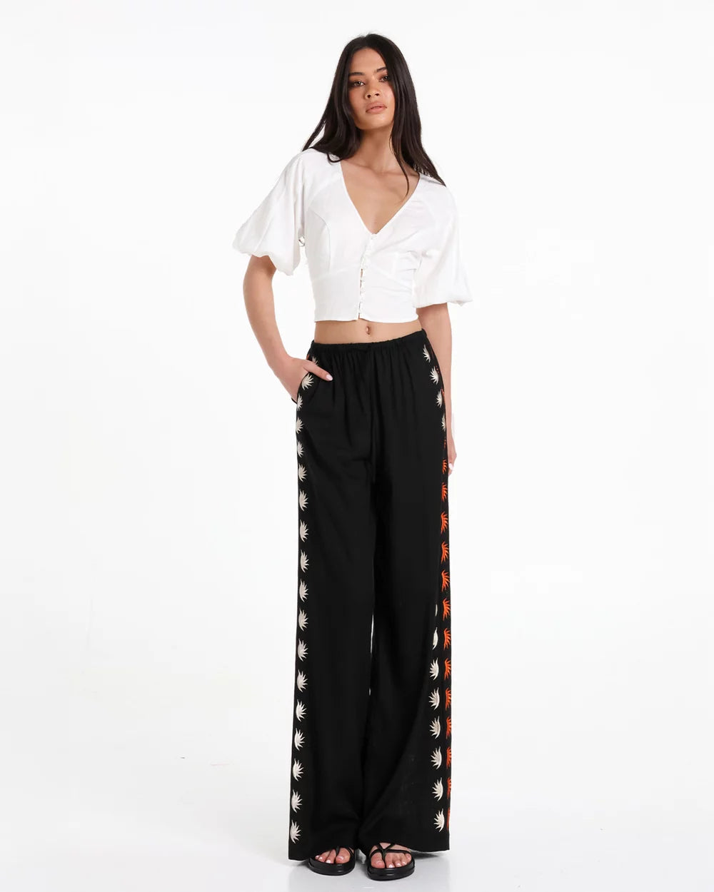 Lost In Lunar Joelle Top - White