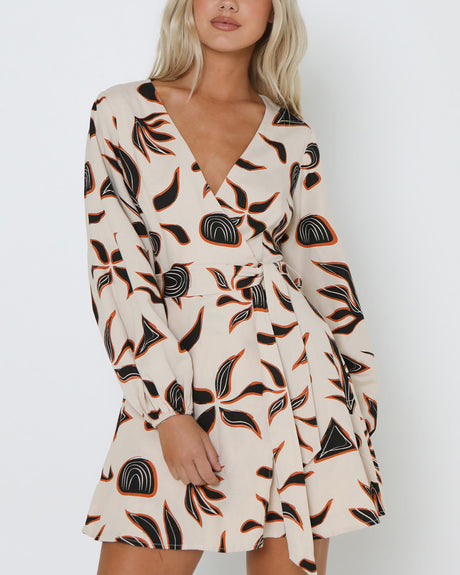 Lost In Lunar Women's Jamie Mini Dress - Fall Print