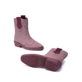 Knit Cowboy Boots - Mauve