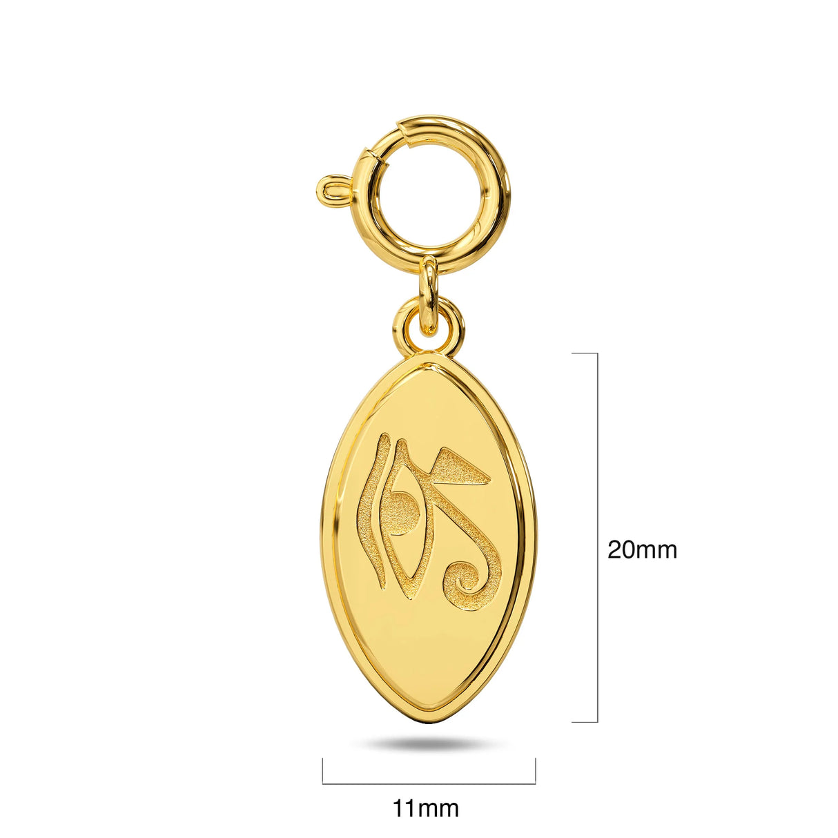 Bullion Gold Eye of Horus Gold Charm Necklace