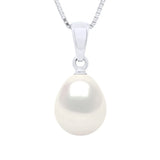 Pendant Drop Freshwater Pearl White White Gold