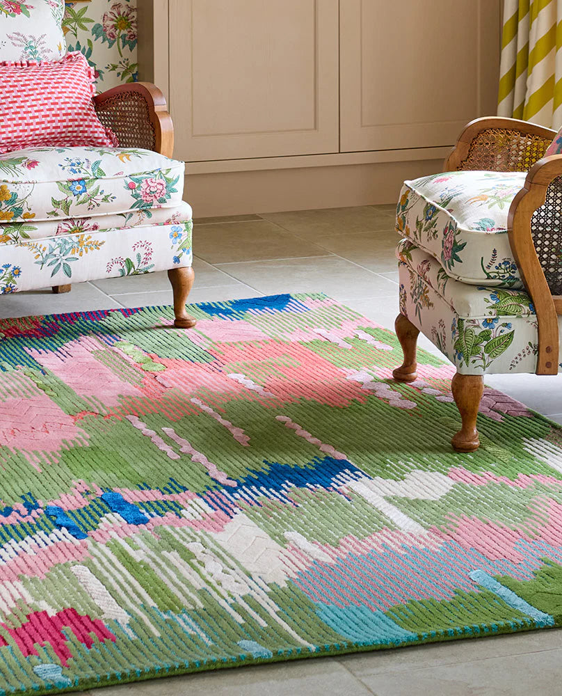 Sophie Robinson x Harlequin Wilderness Peridot/emerald 144507 Rug