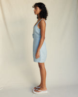 Amelius Silas Linen Mini Dress - Periwinkle
