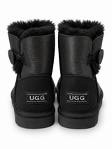 Australian Leather Ugg 1Button Metallic - Gunmetal - AU4