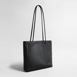Pebbled Leather Tote Bag – Structured Cowhide Shoulder Bag