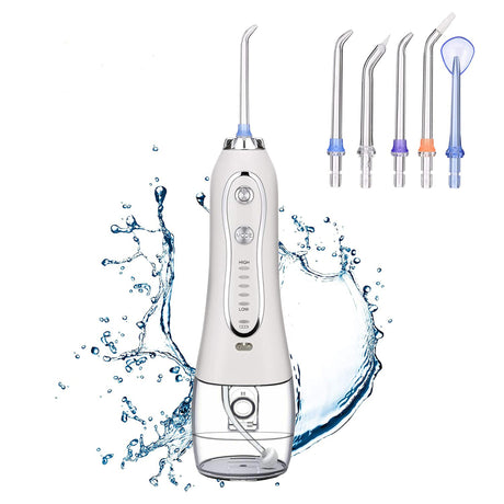 TODO Rechargeable Water Dental Jet Pick Flosser 5 Mode 110 PSI 2000mAh 3.7V Travel Oral Irrigator