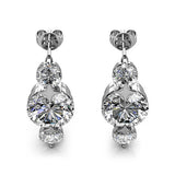Krystal Couture Long Journey Drop Earrings Embellished with SWAROVSKI Crystals