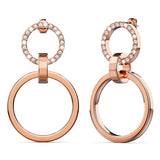 Boxed Orbit of Radiance Earrings & Beauty Bracelet Set with SWAROVSKI® Crystal in Rose Gold