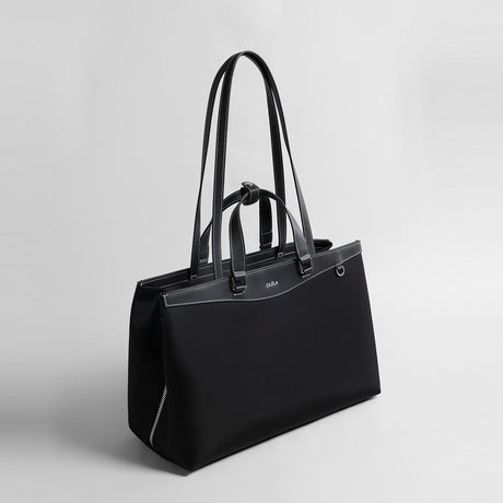 Minimalist Nylon Laptop Tote Bag – Lightweight Water-Resistant Work Bag