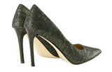 Bosccolo Womens Spike Heels Linen - Dark Green