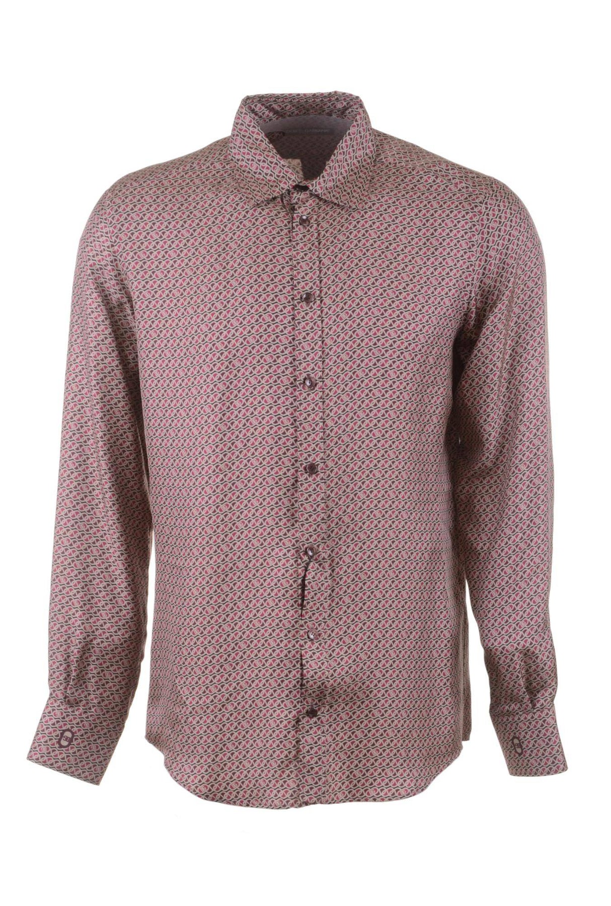 Dolce & Gabbana Men Printed Long Sleeve Shirt