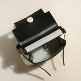 Monet Mini Canvas & Leather Crossbody Bag - Black