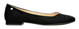Bosccolo Womens Ballerina - Black Suede