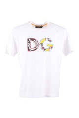 Dolce & Gabbana Men Carretto Patch Mix Short Sleeve T-shirt