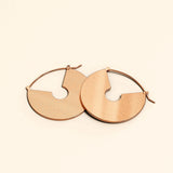 Bullion Gold Grande Rose Gold Hoop Earrings