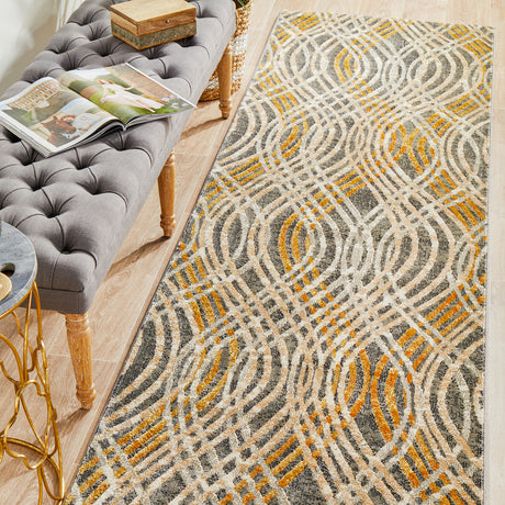 Dream Scape 852 Charcoal Runner Rug