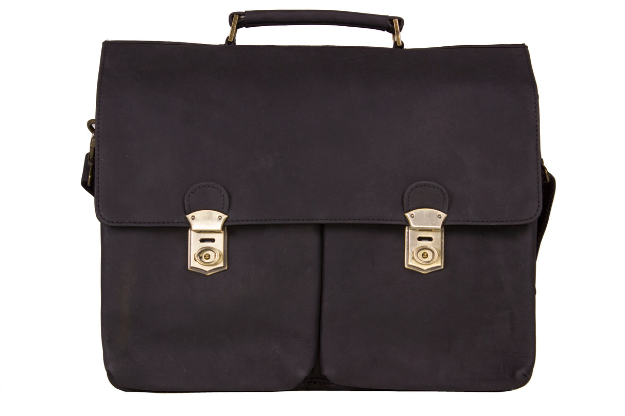 Mens Black Leather Bag