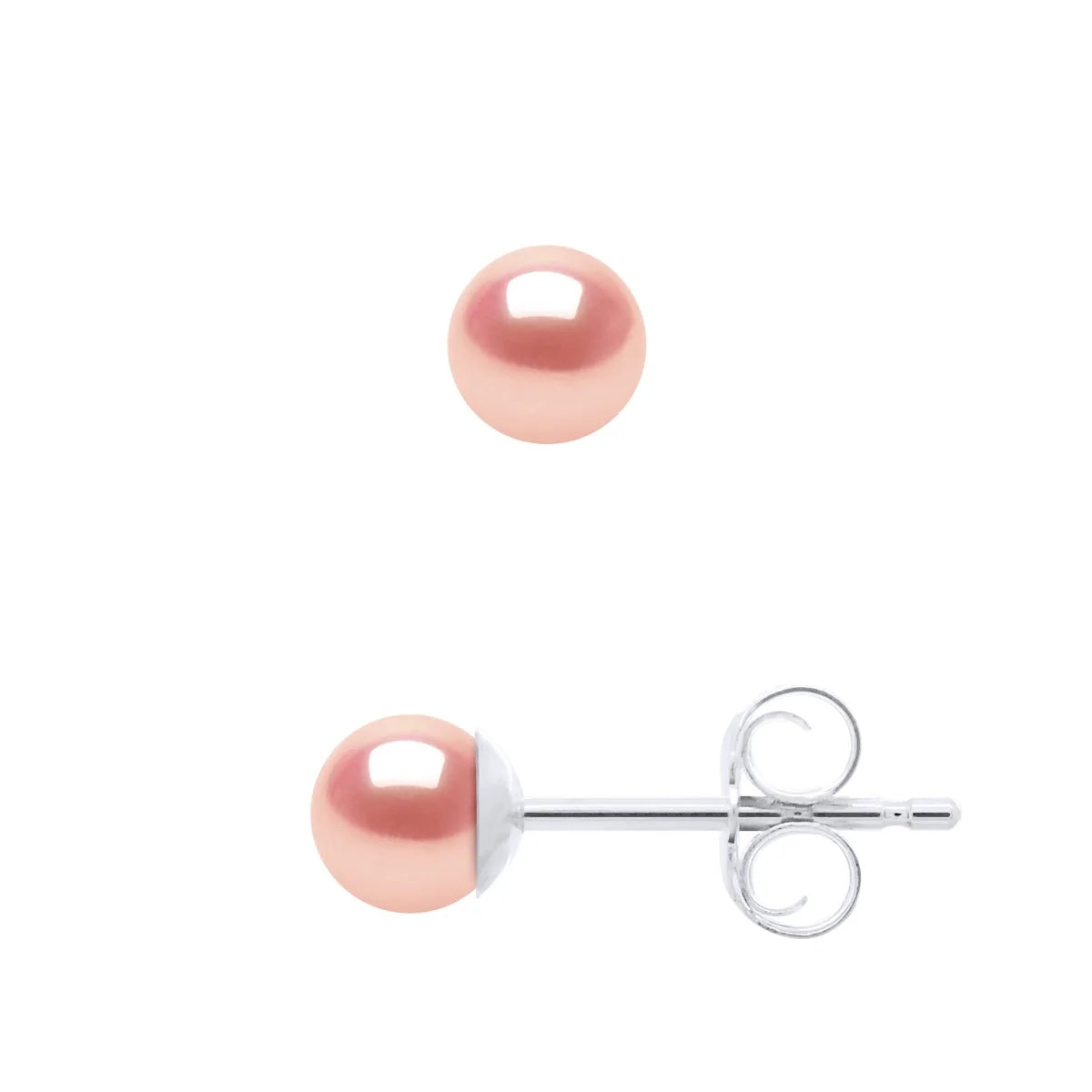 Earrings Freshwater Pearl Pink Sterling Silver