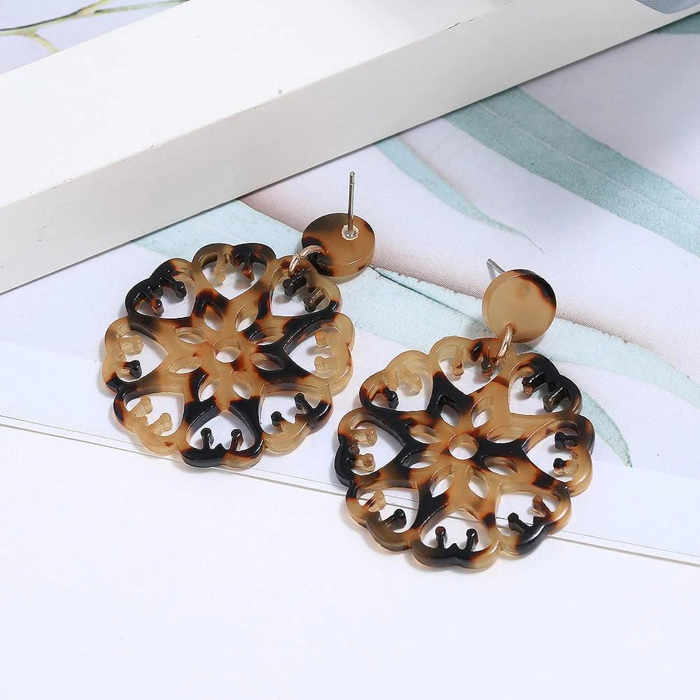 Obsession Kaleidoscopic Drop Earrings Gold