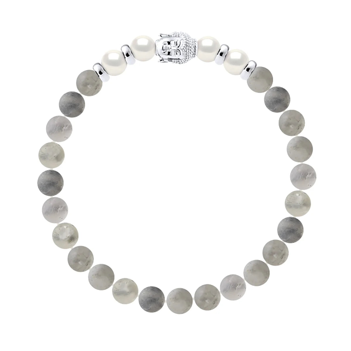 Manufacture Royale Bracelet Lucky 4 Pearl Freshwater Pearl White Sterling Silver 6-7mm