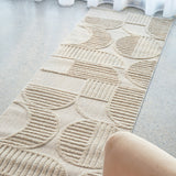 Lotus Leo Beige Runner Rug