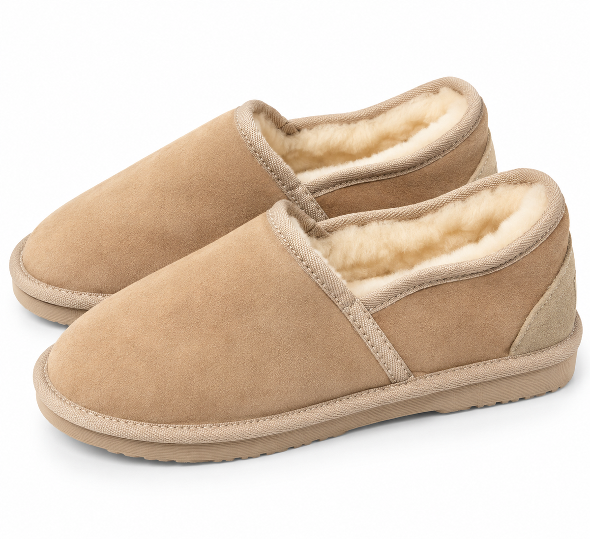 Australian Leather Ugg Classic Binded Slipper - Natural - AU8