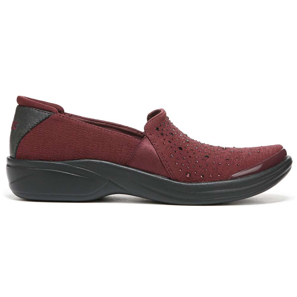 Bzees Poppyseed Slip-On - Windsor Red Rhinestone