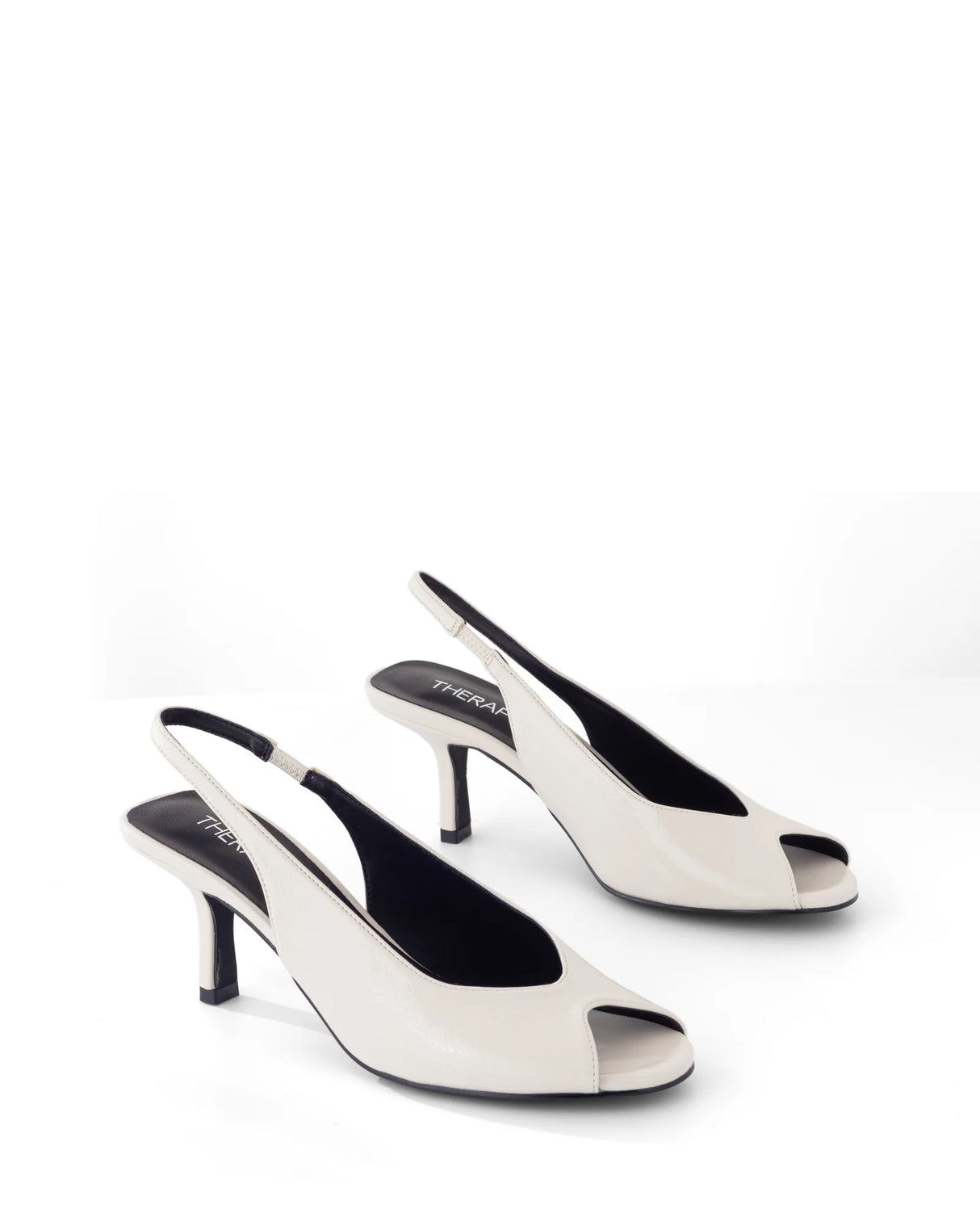 Therapy Eager White Crinkled Patent