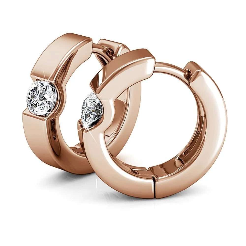 Boxed Shine Bright Set Embellished with SWAROVSKI® Crystals In Rose Gold