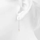 Krystal Couture Katarina Pearl Drop Earrings Embellished with SWAROVSKI Crystals Pearls