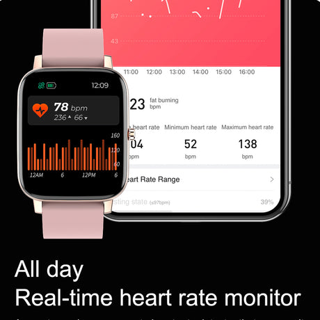 Fitsmart Multi Function Pink Gold Smartwatch