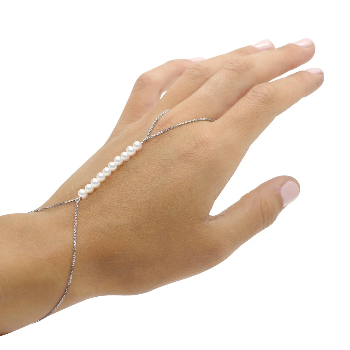 Bracelet Freshwater Pearl White 4-5mm