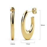 Bullion Gold Bright Gold Hoop Earrings