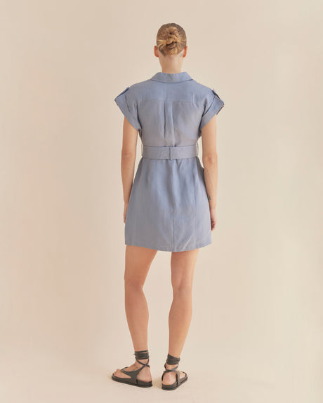 Amelius Esra Utility Mini Dress - Lazuli
