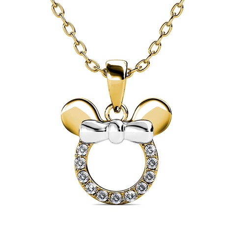Krystal Couture Minnie Mouse Necklace Embellished with SWAROVSKI Crystals