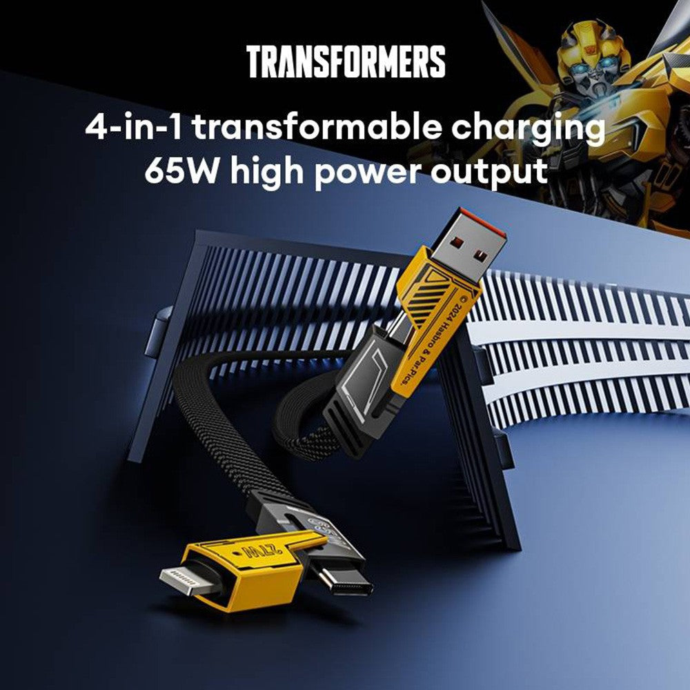 Transformers 4 in 1 65W Fast Charge 65W Data Cable USB Type-C