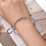 Solid 925 Signature Silver Twisted Bun Charm