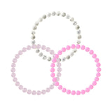 Manufacture Royale 3 Bracelet Set Lucky Rose Agate & White Howlite