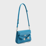 TOGO Leather Flap Crossbody Bag - Blue