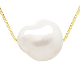 Necklace Real Cultured Freshwater Pearl Baroque 11-12 mm - Natural Pearl White - Longueur 42 cm